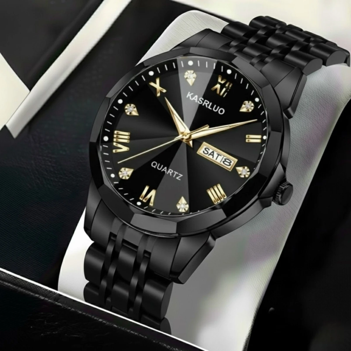 KASARULSZ KAZ নতুন ডিজাইনের পুরুষদের জন্য ঘড়ি BLACK