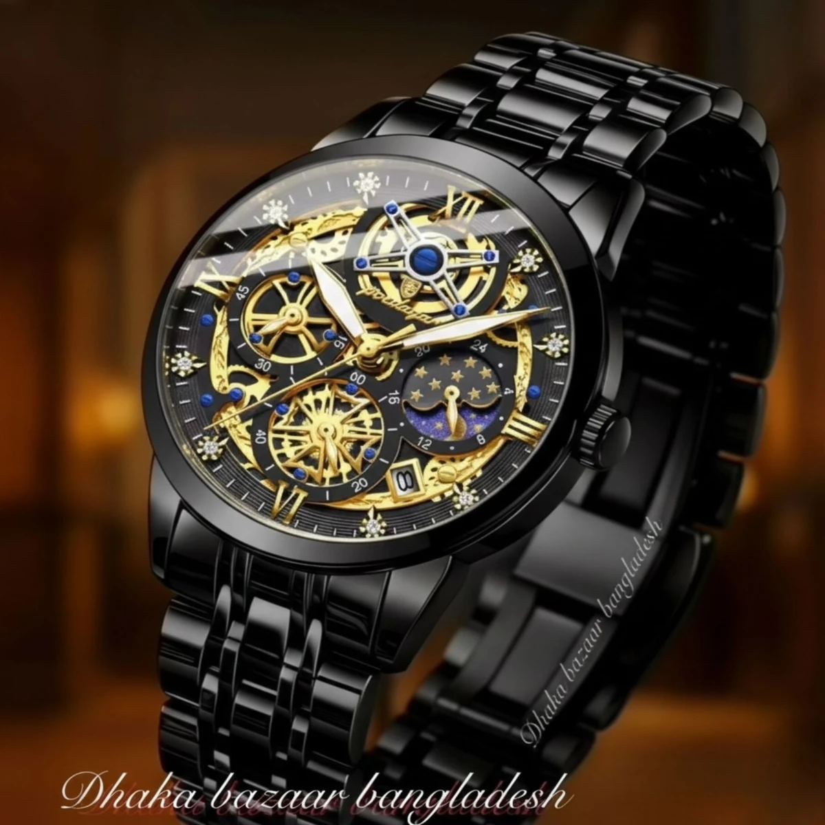 PRE PRO 754 পুরুষের জন্য নন মেকানিক্যাল ঘড়ি BLACK NEW