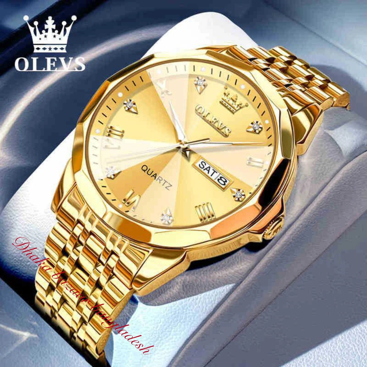 OliveZ 221 নতুন ডিজাইনের পুরুষদের জন্য ঘড়ি GOLDEN